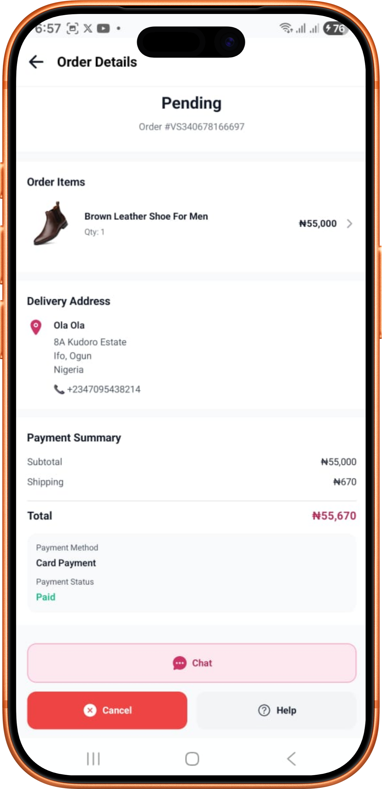 Order Details